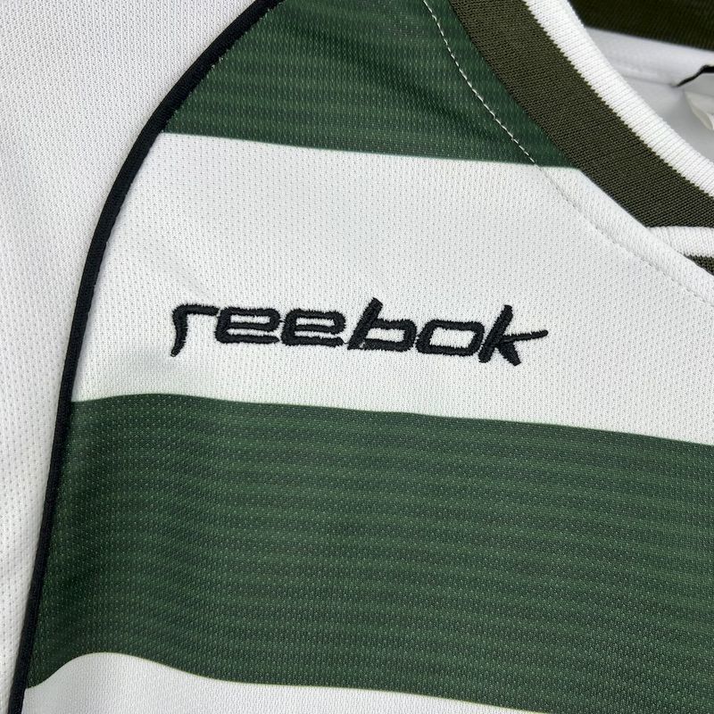01-03 Sporting Lisbon Home Retro Long Sleeve Kit Vintage Shirt Soccer AAAAJersey Yupoo 7