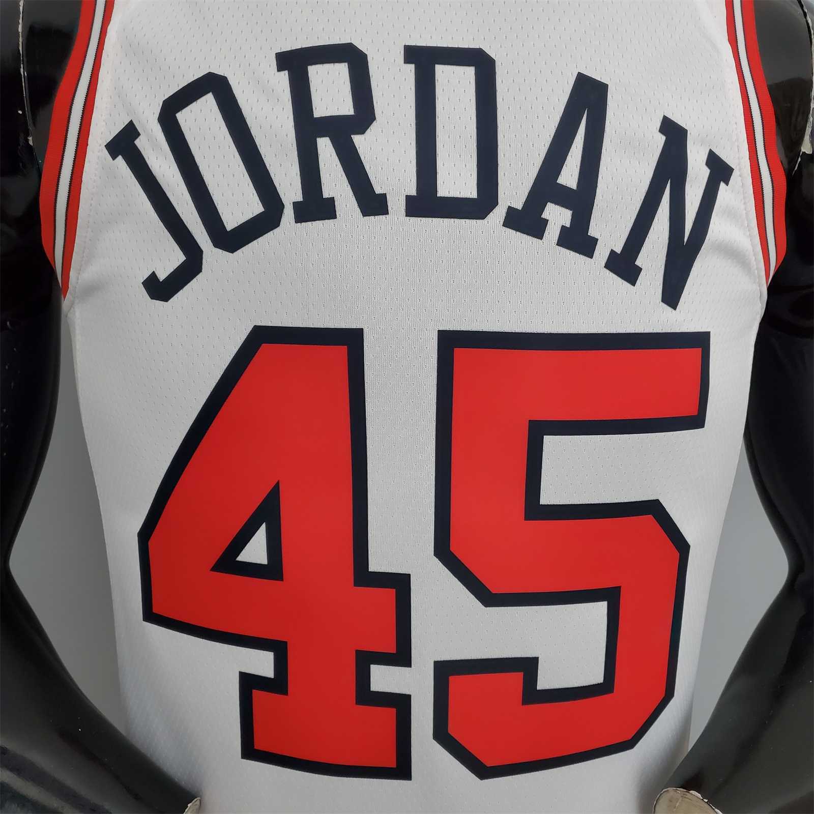 75th Anniversary Jordan #45 Bulls White 1