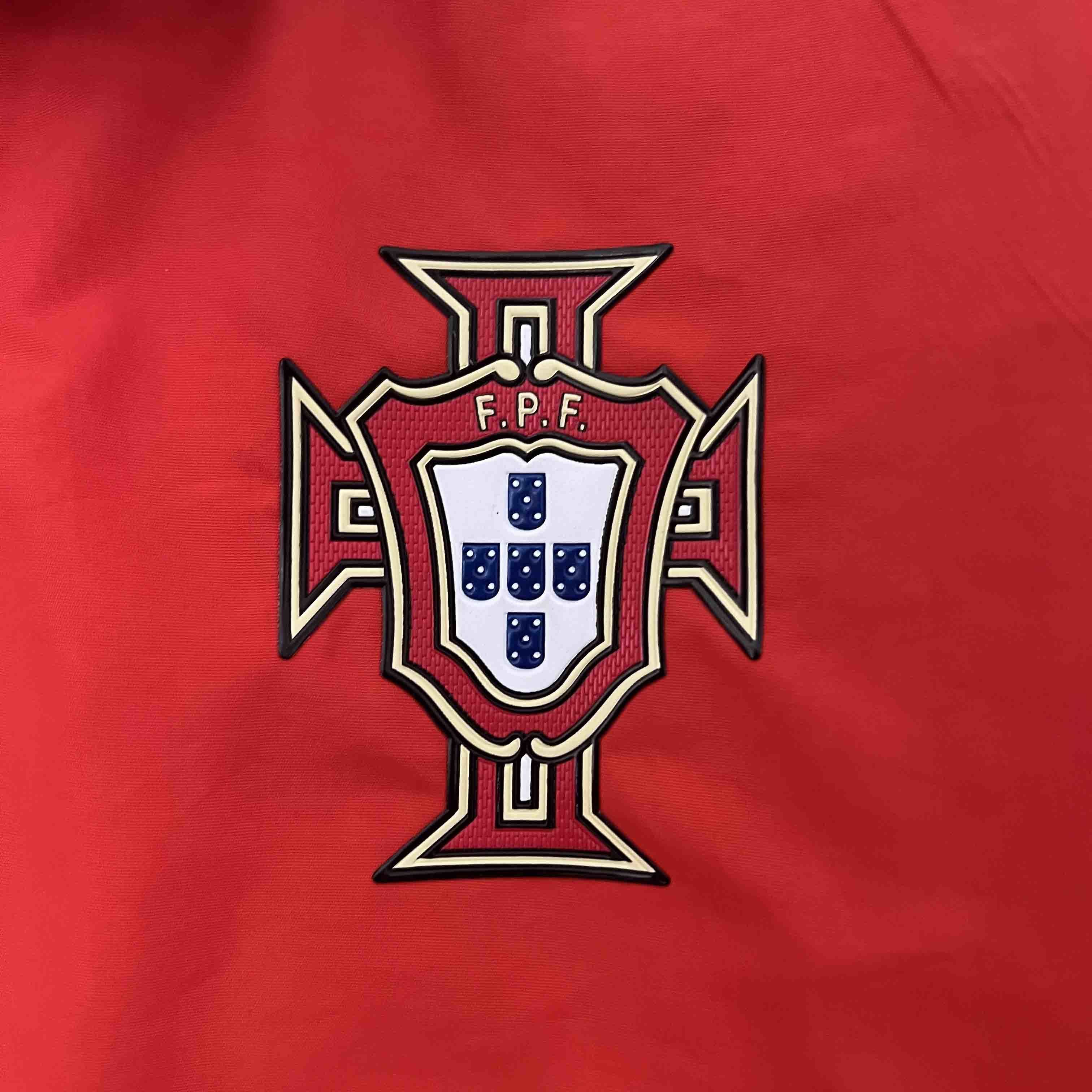 2024 Portugal Trench Coat Reversible Windbreaker Double-Sides Jacket Soccer Yupoo 11