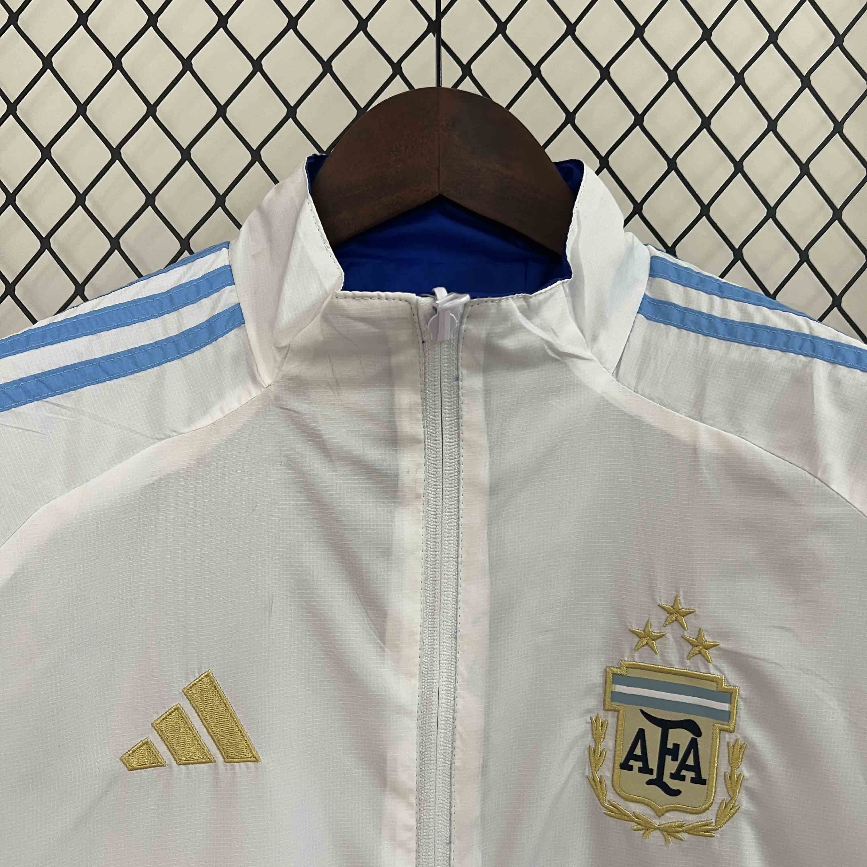 2024 Argentina Trench Coat Reversible Windbreaker Double-Sides Jacket 1