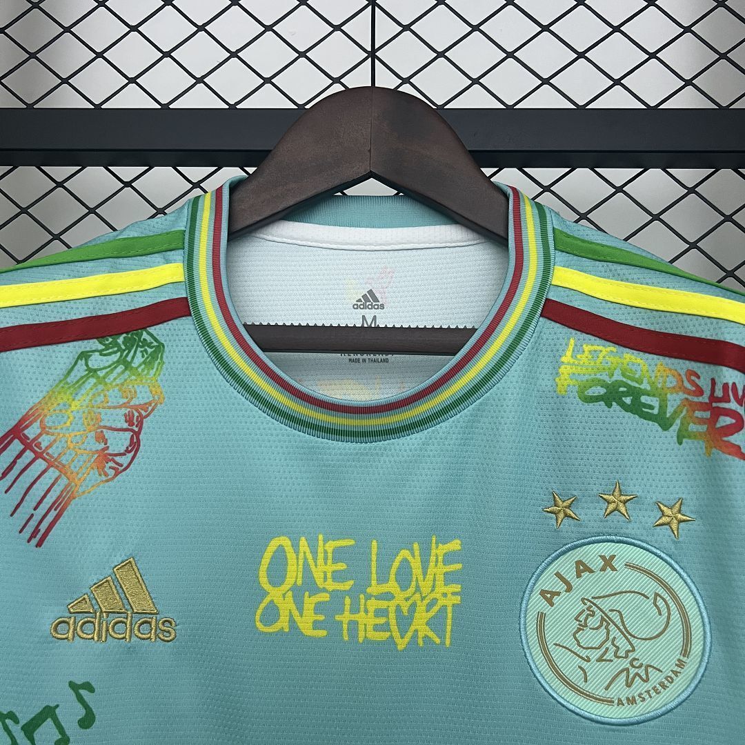 25-26 Ajax x Bob Marley AOP Green Special Edition Kit Football T-Shirt AAAAJersey Wholesale Yup 6