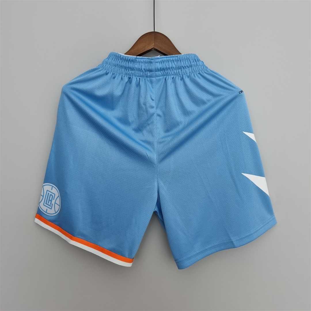 2022 Los Angeles Clippers City Edition Blue NBA Shorts 7