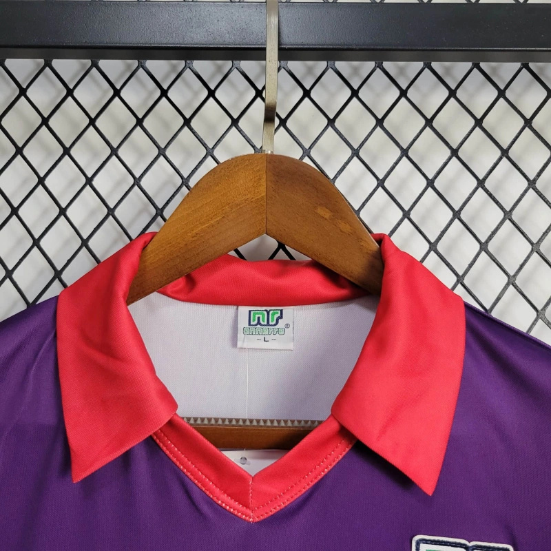 84-85 Florence Home Retro Kit Vintage Shirt Football AAAAJersey Supplier 4