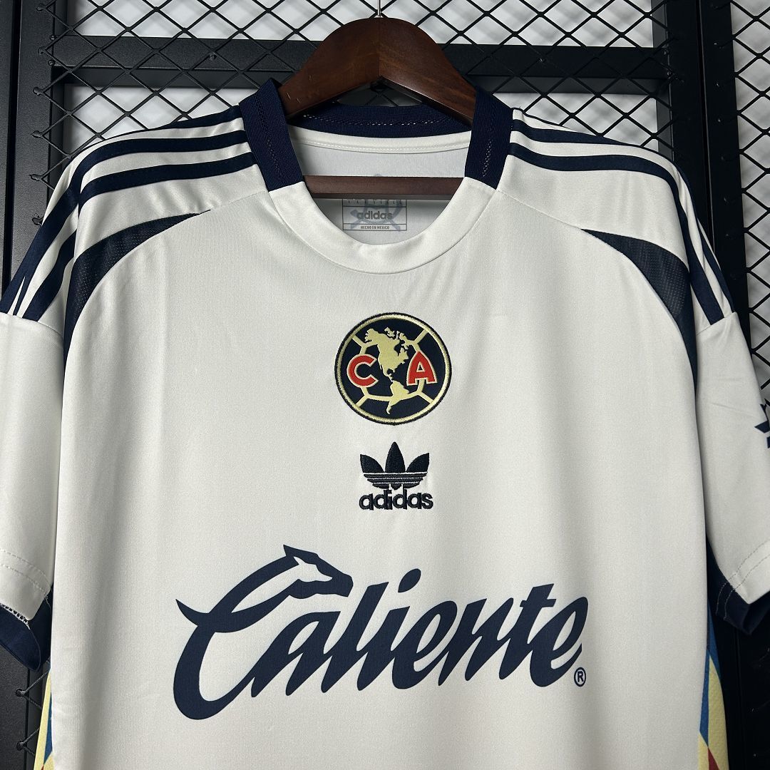 25-26 Club America White Training Kit Soccer T-Shirt AAAAJersey Wholesale Yupoo 5