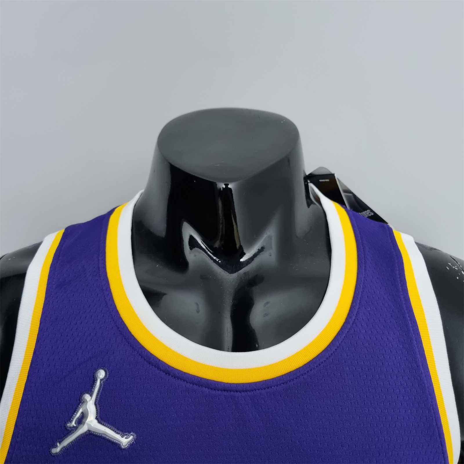 75th Anniversary BRYANT#24 Los Angeles Lakers Jordan Purple NBA Jersey 8