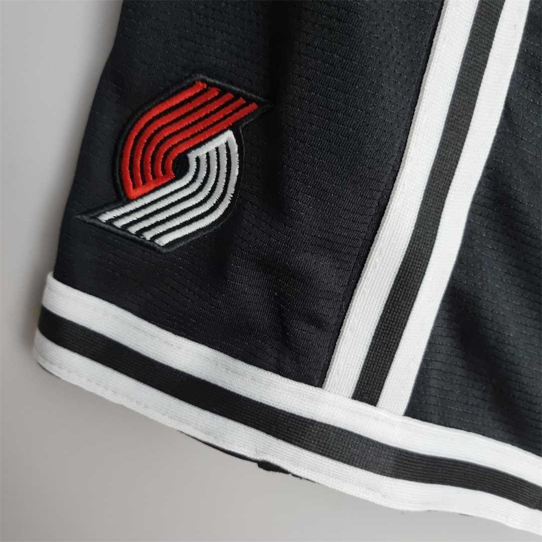 2022 Portland Trail Blazers NBA US Training Shorts Black 2
