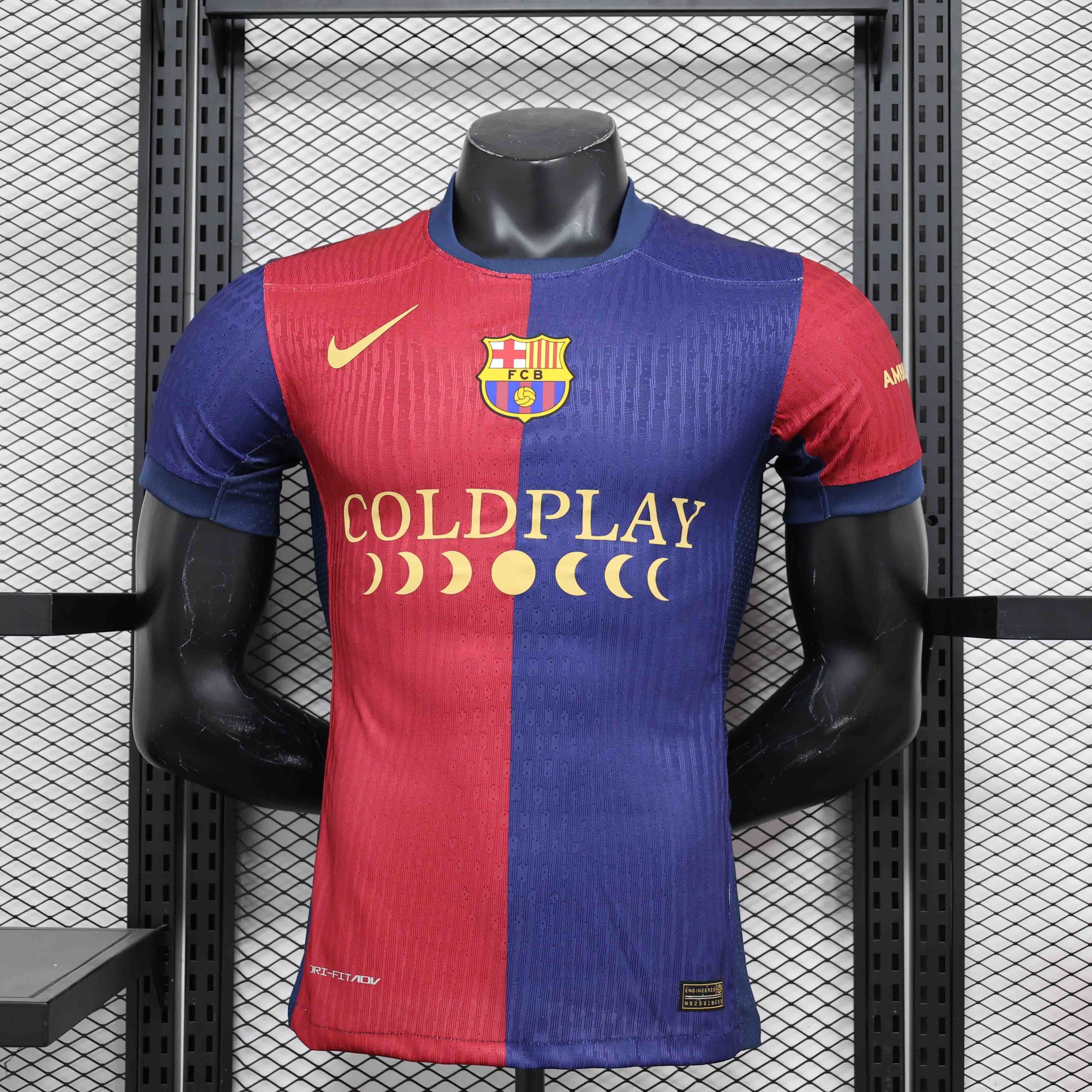 24-25 Barcelona Home Coldplay Player Version Shirt AAAAJersey Supplier Yupoo 1