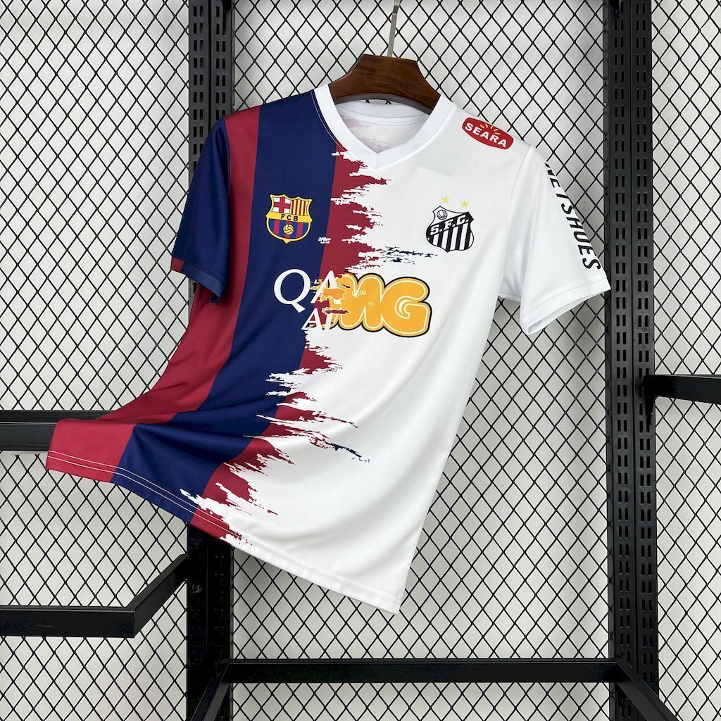 25-26 Neymar Jr Exclusive Edition Barcelona-Santos Shirt Football Uniform AAAAJersey Wholesale