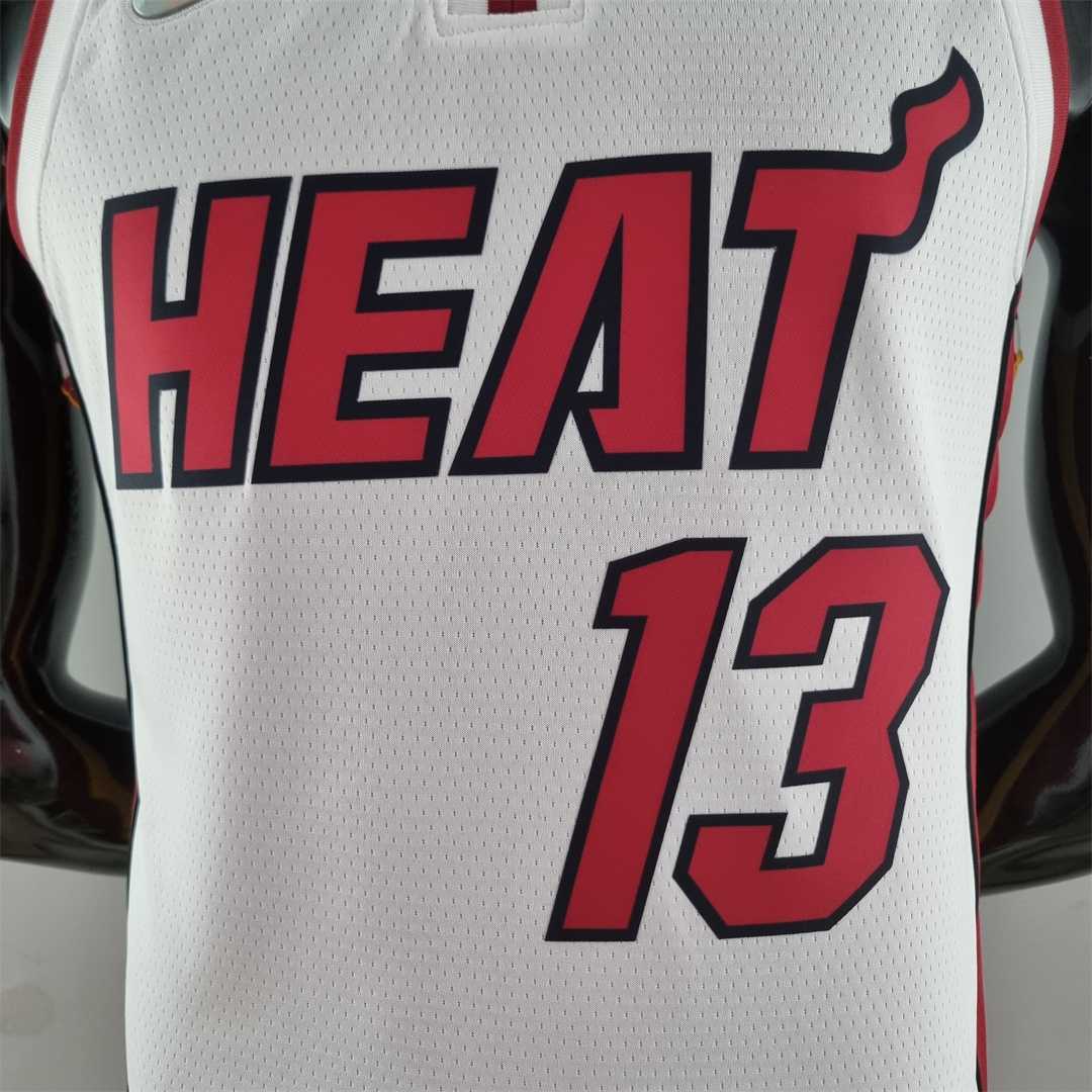 75th Anniversary Miami Heat ADEBAYO#13 White NBA Jersey 6