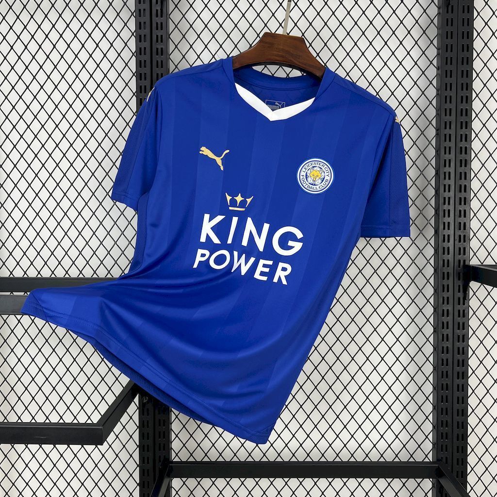 15-16 Leicester City Home Retro Kit Vintage Shirt AAAAJersey Supplier Yupoo