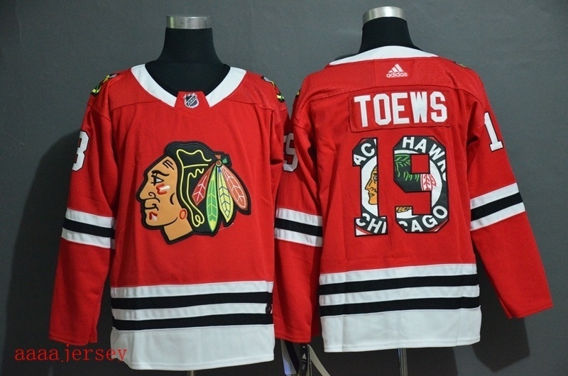 Chicago Blackhawks printed version ice hockey jersey M-3XL 芝加哥黑鹰队印花版冰球服 2