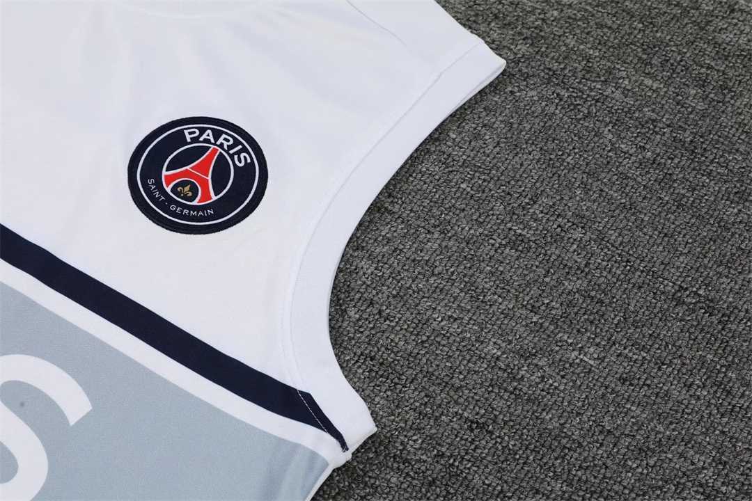 22-23 PSG vest training kit kit white grey stripe 9