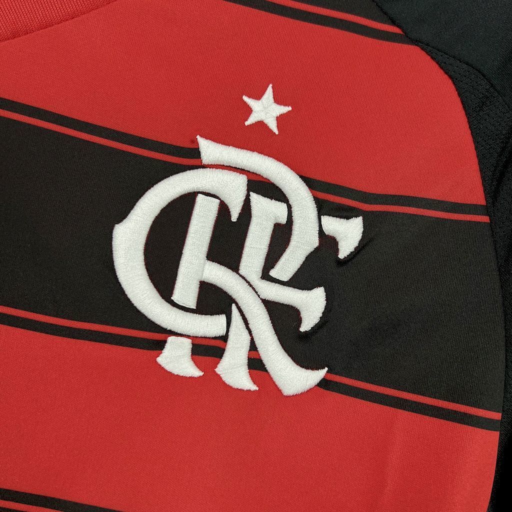 25-26 Flamengo Home Long Sleeve Kit Football Uniform AAAAJersey Dropship Yupoo 4