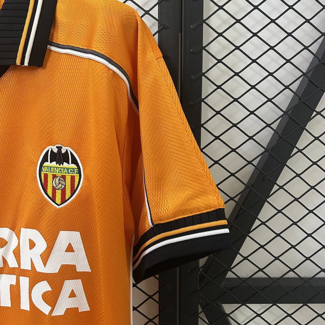 99-00 Valencia Away Retro Kit Vintage Shirt AAAAJersey Dropship Yupoo 2