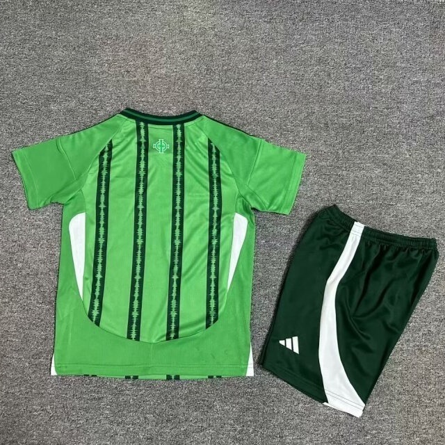 2024 Northern Ireland Home Kid Kits Youth Apparels Soccer Jerseys Yupoo 1