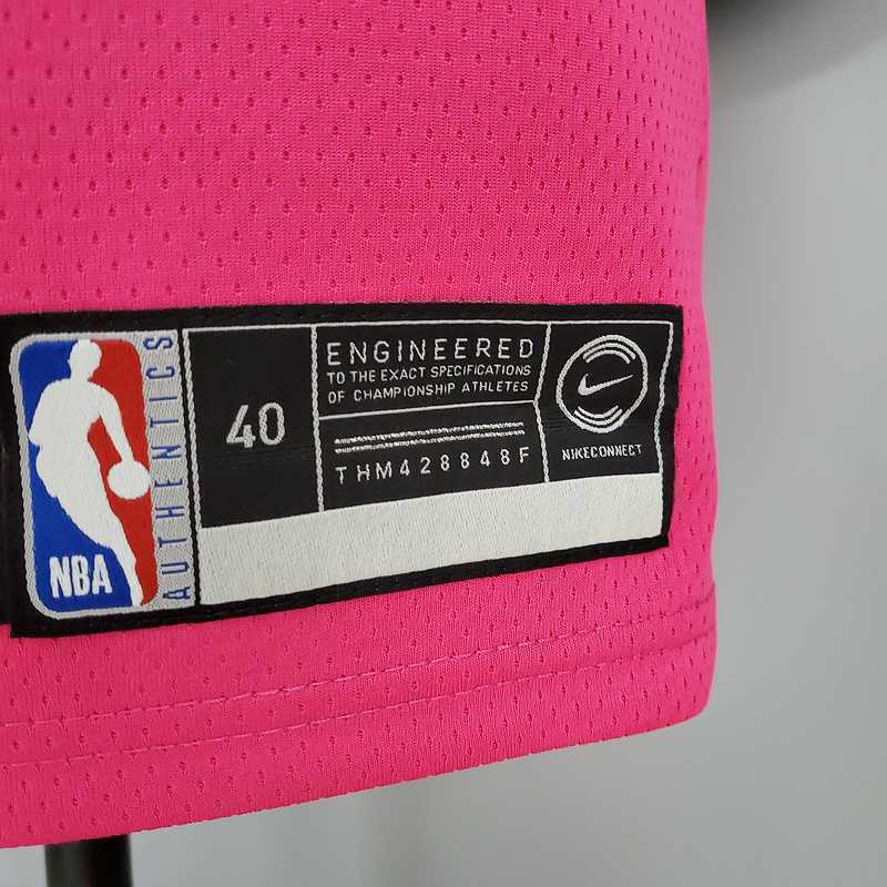 OLADIPO#4 Miami Heat V-neck pink 1