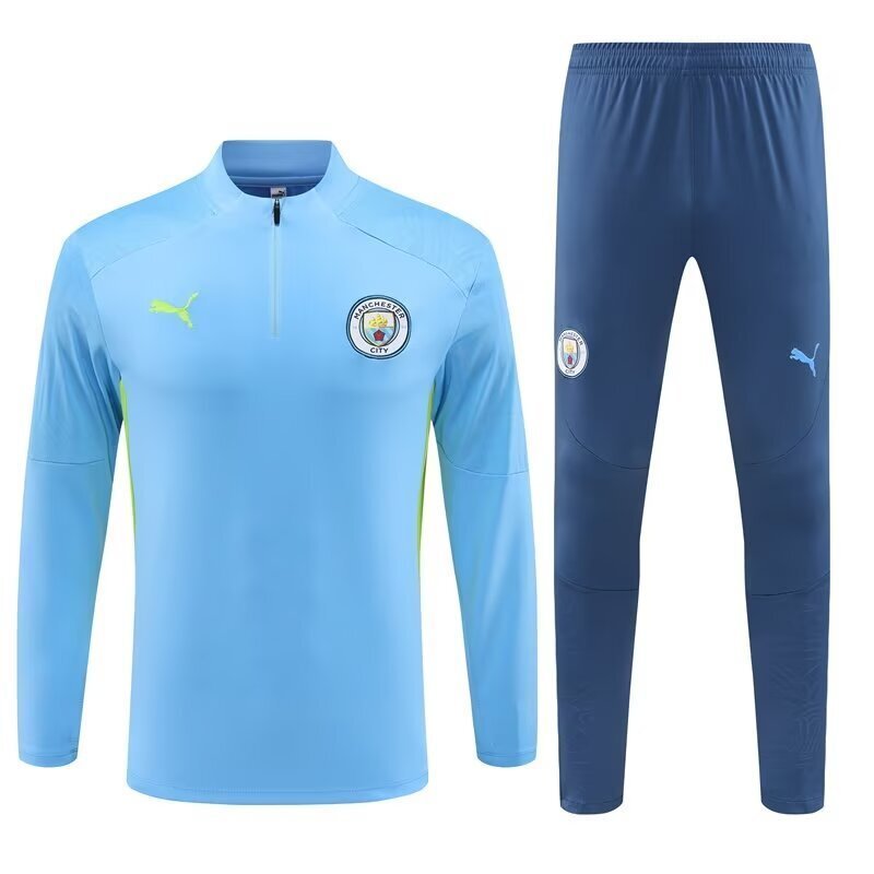 24-25 Manchester City Long Sleeve Training Suit Football Shirts 2