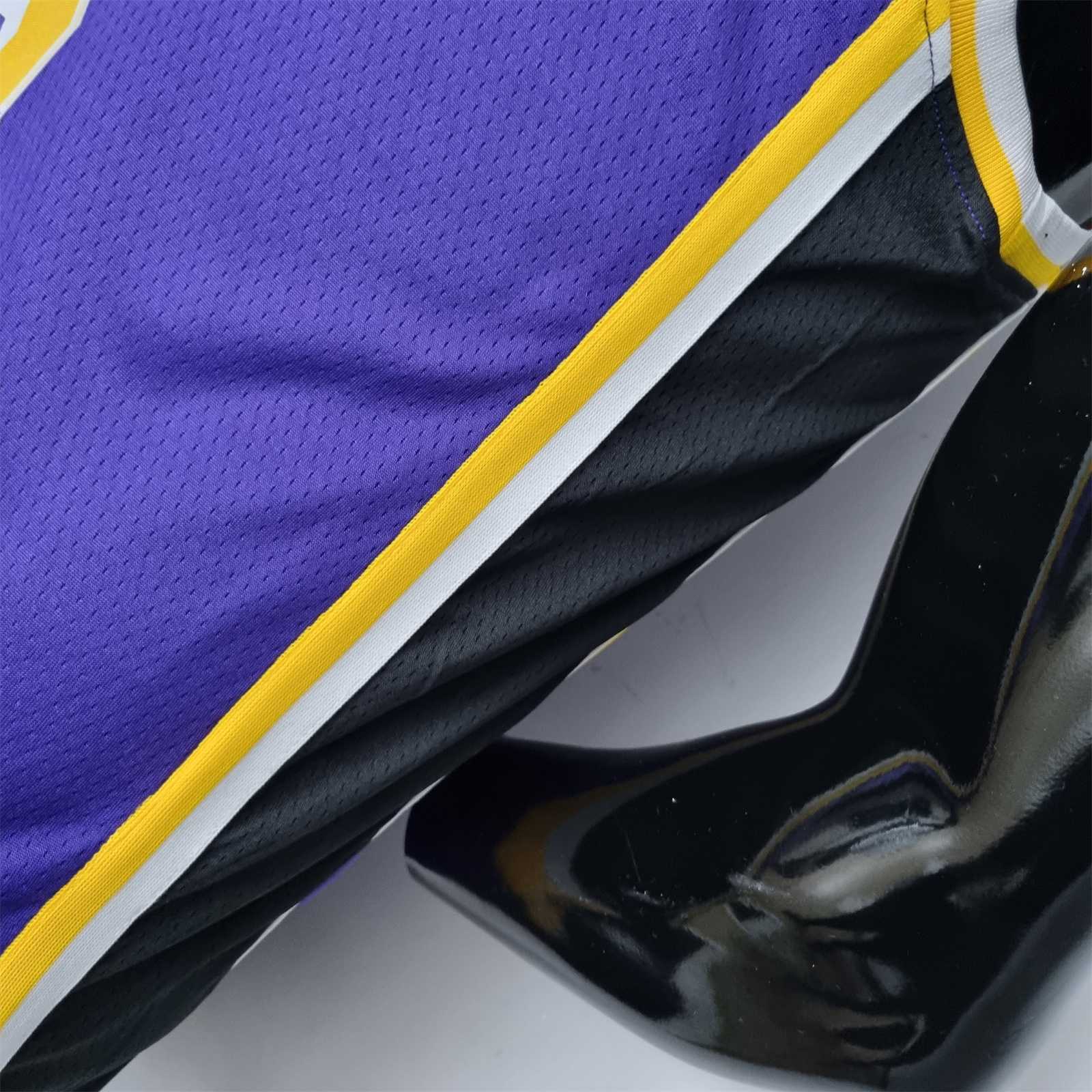 75th Anniversary James #23 Los Angeles Lakers Jordan Purple NBA Jersey 10