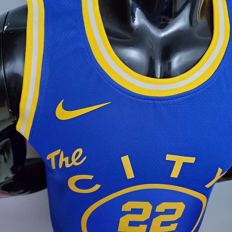 Tram version WIGGINS#22 Golden State Warriors blue 2