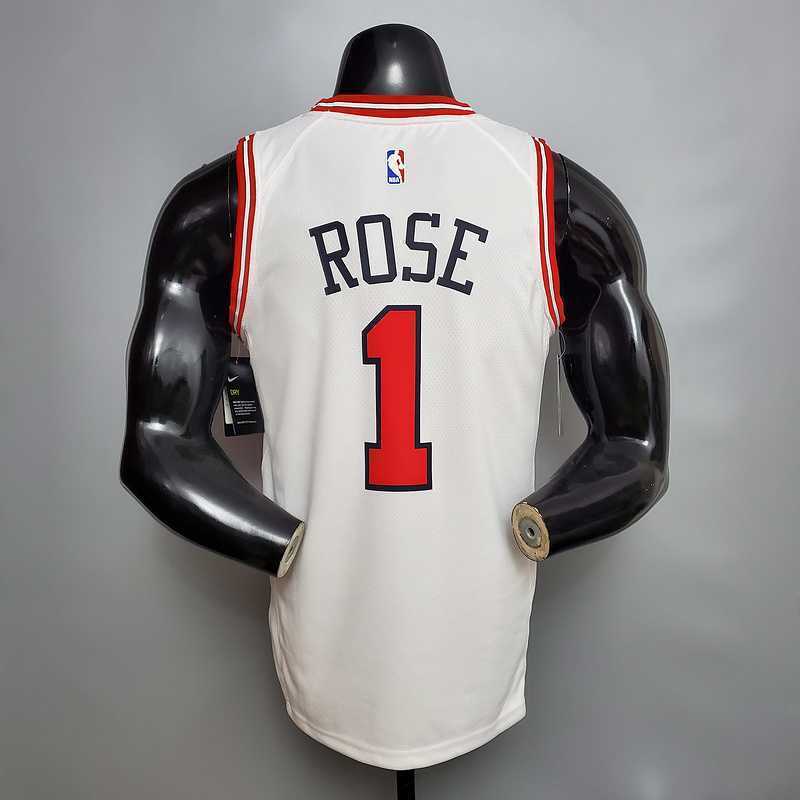 ROSE #1 Chicago Bulls white 5