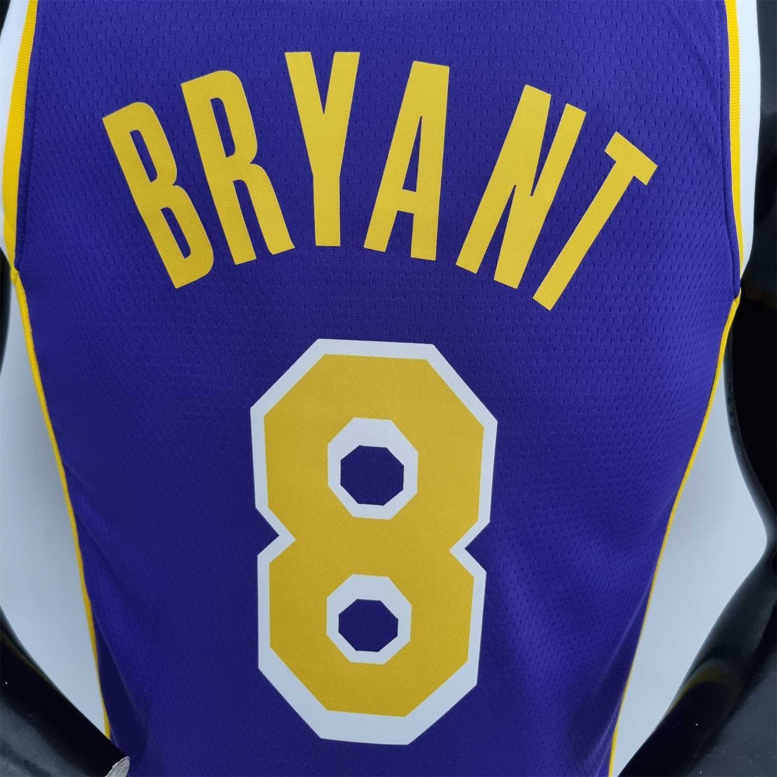 75th Anniversary BRYANT#8 Los Angeles Lakers Jordan Purple NBA Jersey 5
