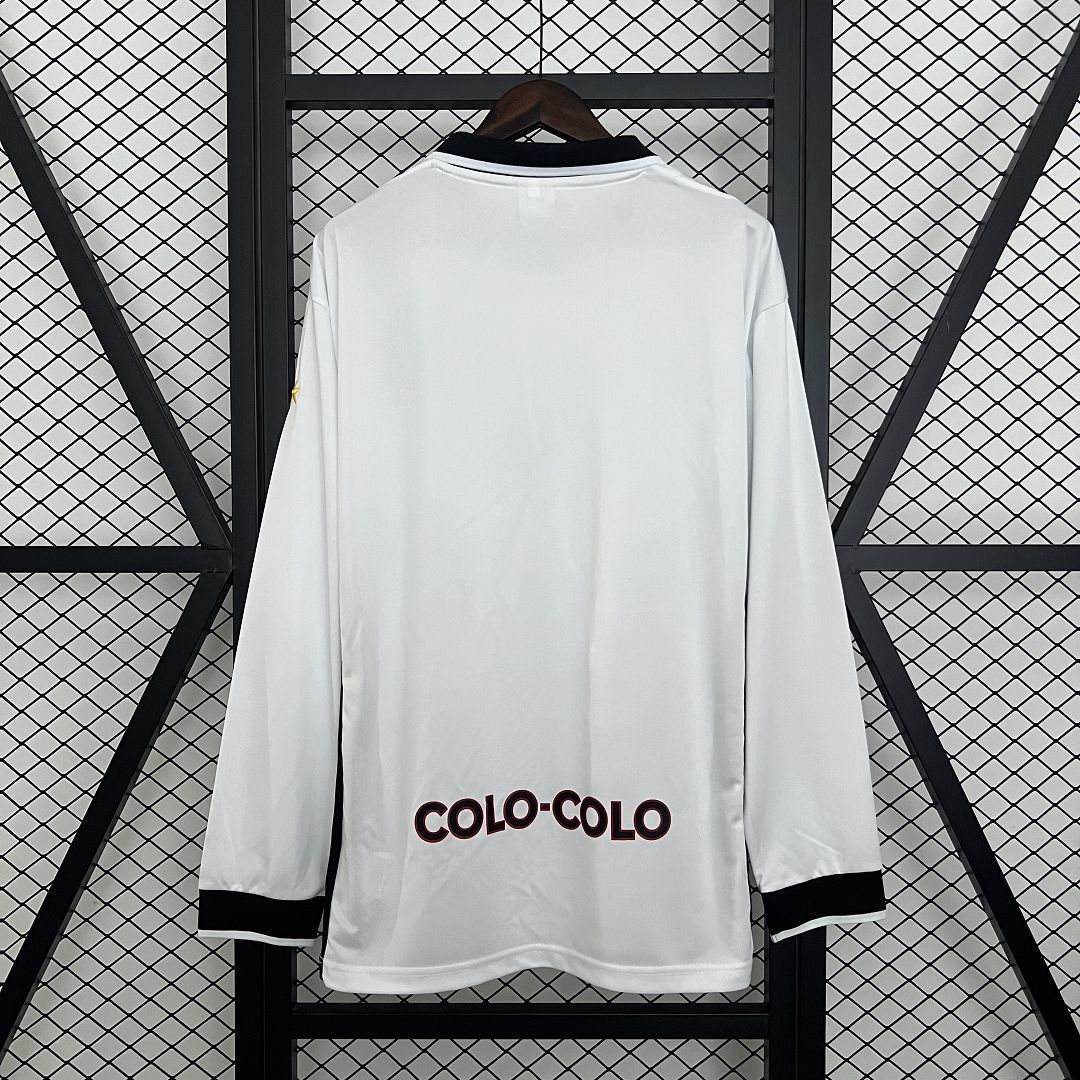 97-98 Colo Colo Home Retro Long Sleeve Kit Vintage Shirt AAAAJersey Dropship Yupoo 5