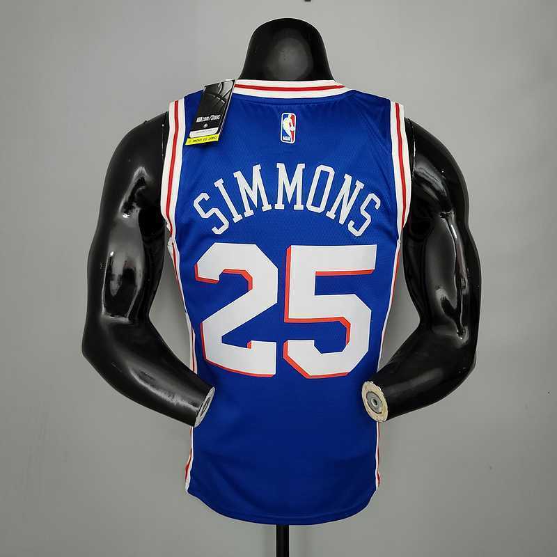 SIMMONS#25 Detroit Pistons blue 4