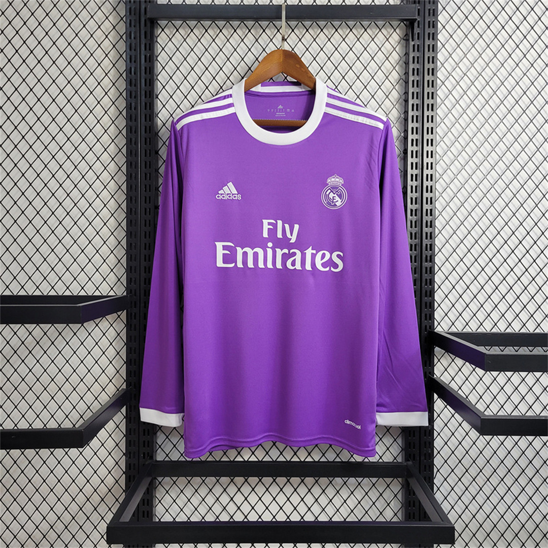 16-17 Real Madrid away purple long sleeve 2