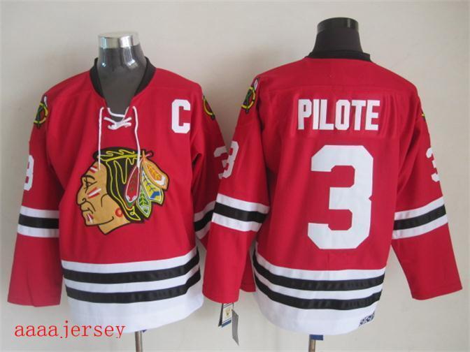 Chicago Blackhawks retro ice hockey jersey M-3XL 芝加哥黑鹰队复古冰球服 2