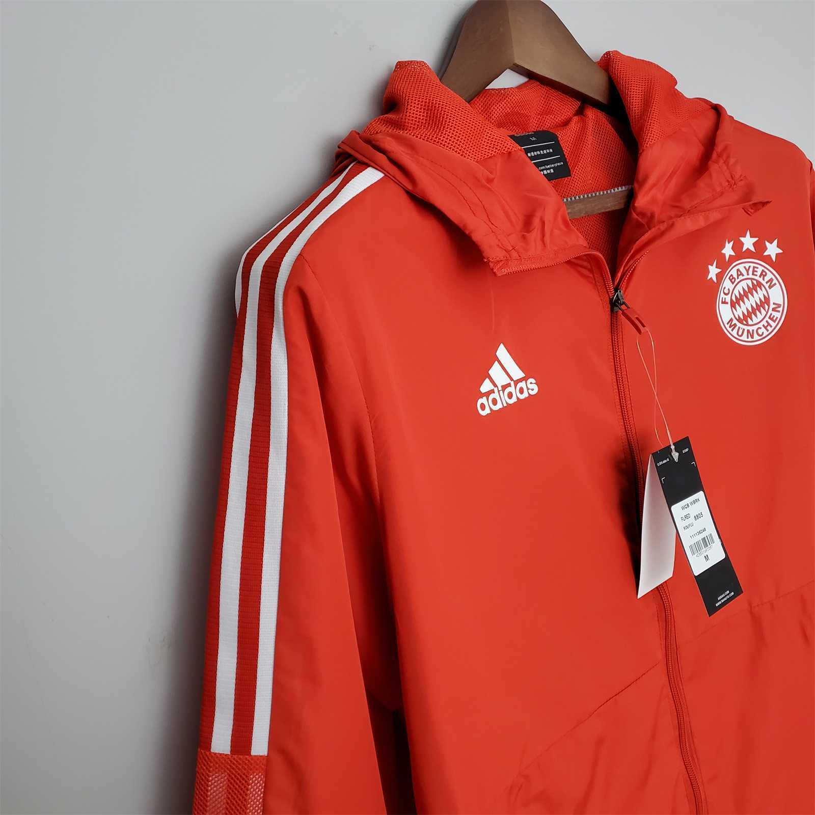 22-23 Bayern red windbreaker 5
