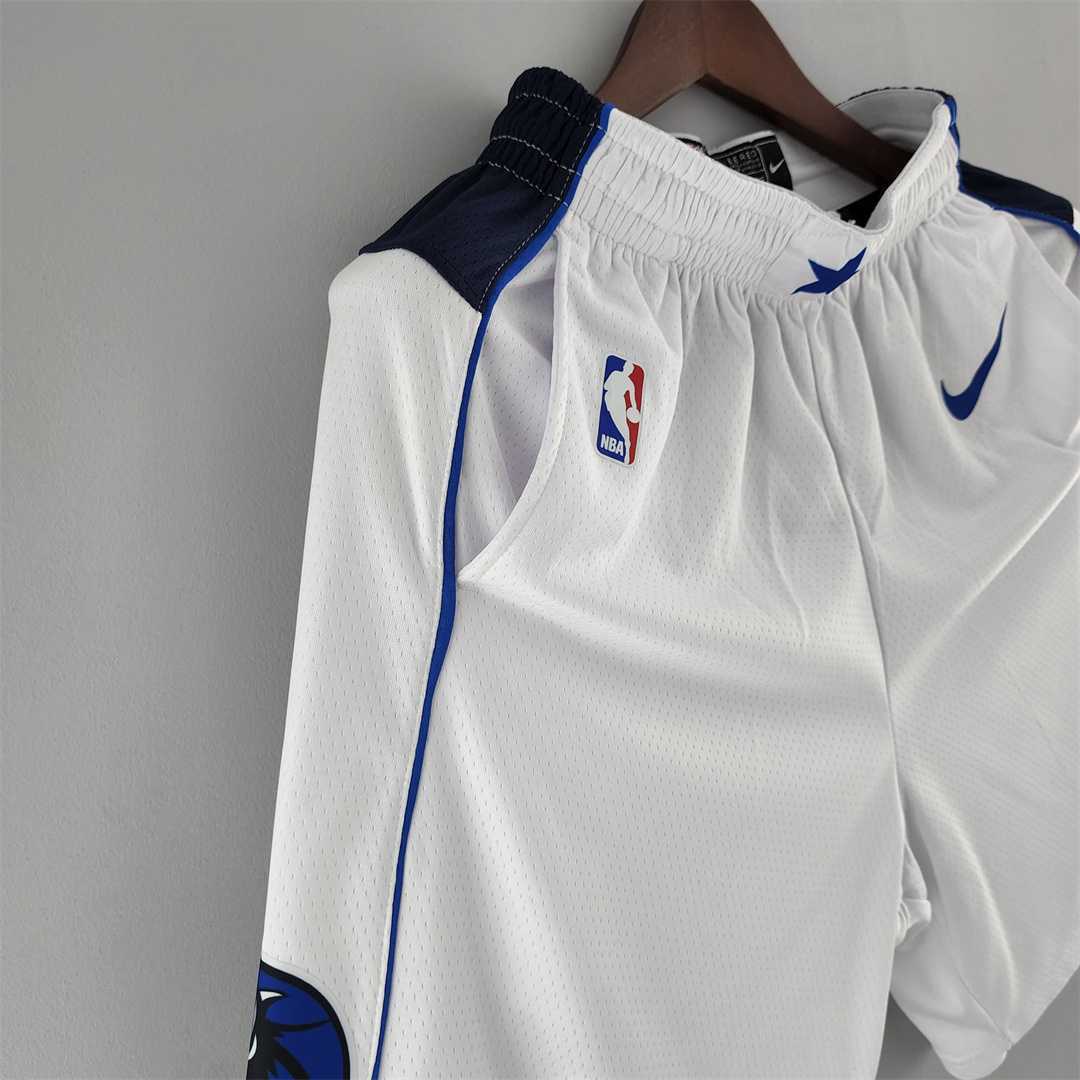 Dallas Mavericks NBA Shorts White 6