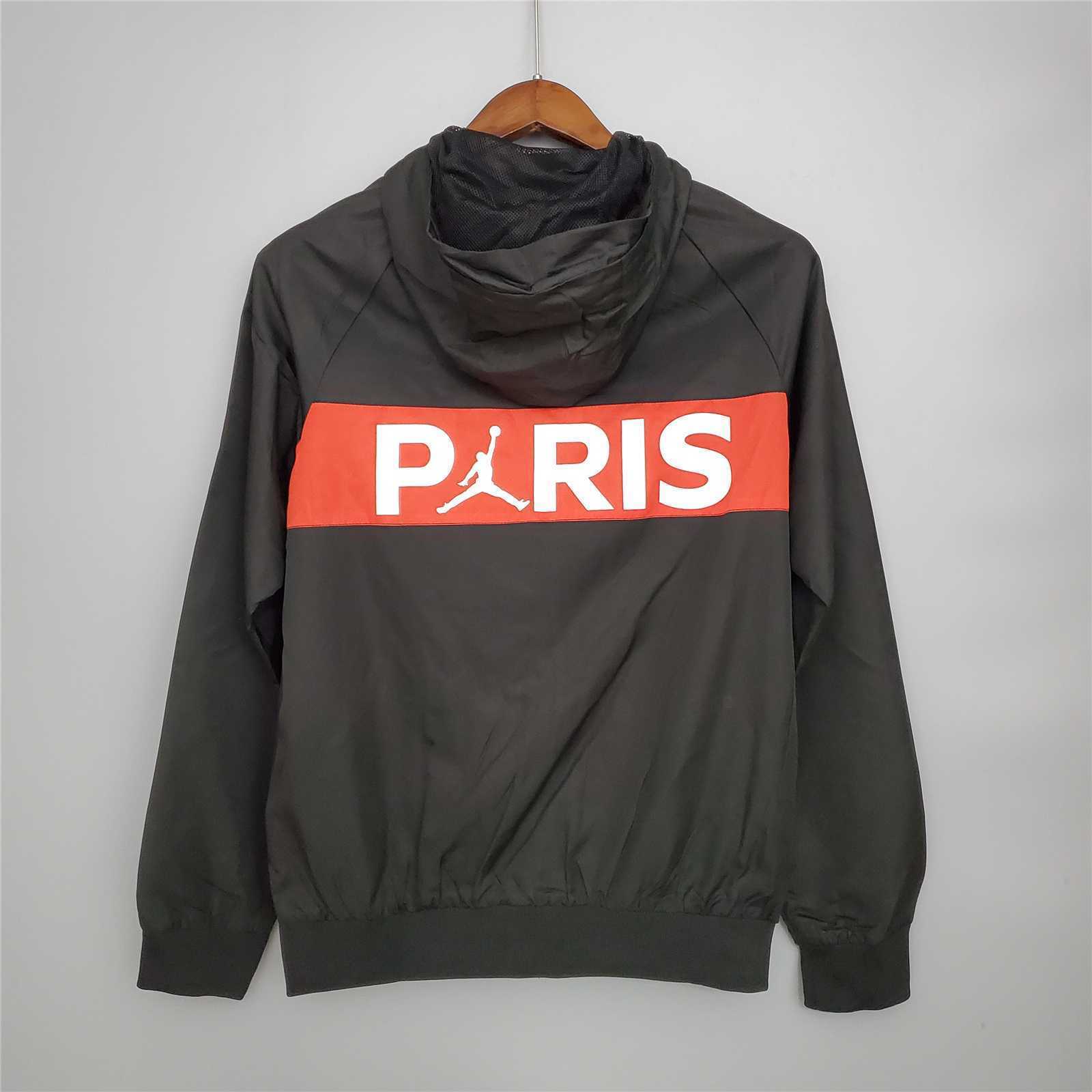 20-21 PSG Black and Blue&amp;Red Windbreaker 4
