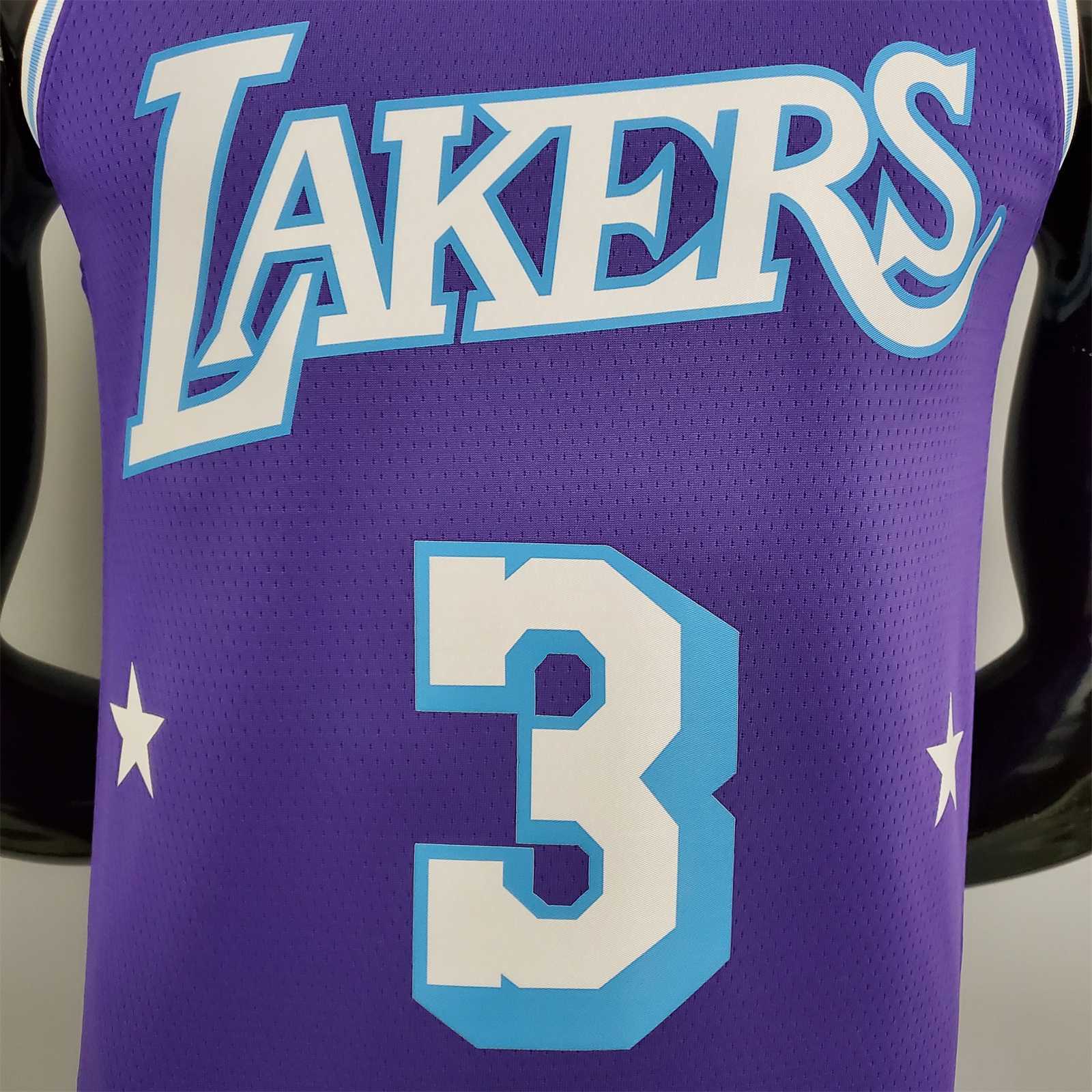 2022 75th Anniversary Davis #3 Lakers City Edition Purple 4