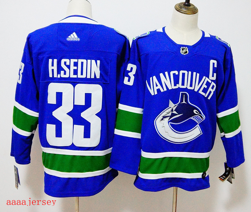 Vancouver Canucks ice hockey jersey M-3XL 温哥华加人队冰球服 1