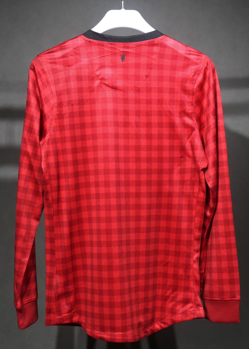12-13 Manchester United Home Retro Kit Vintage Player Version Long Shirt AAAAJersey Dropship Yu 2