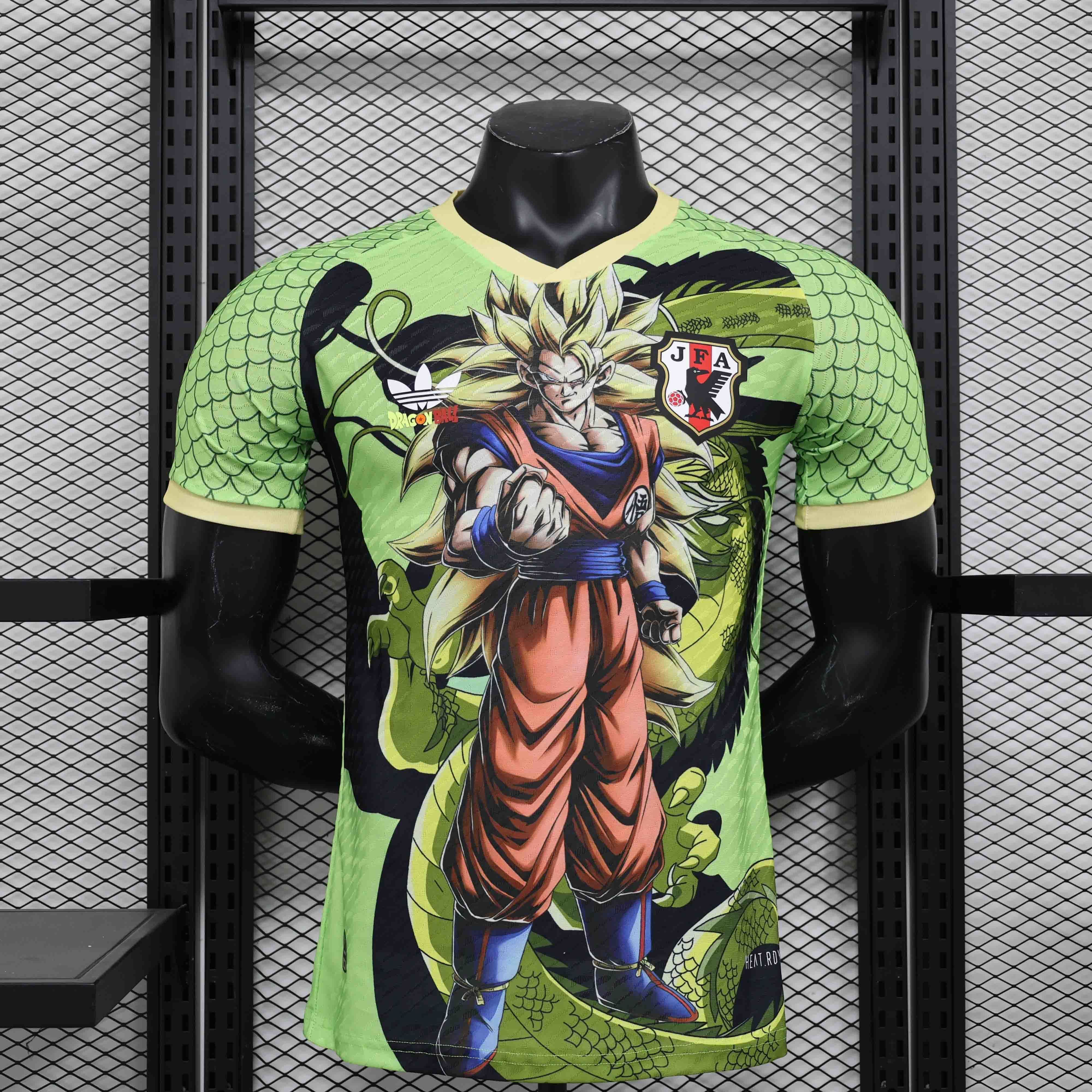 2024 Japan Green Dragon Ball Son Goku Player Version Shirt AAAAJersey Supplier Yupoo