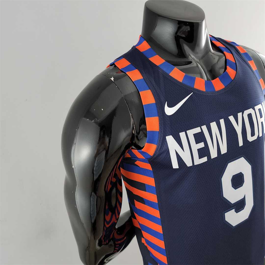 New York Knicks Barrett #9 Striped NBA Jersey 9