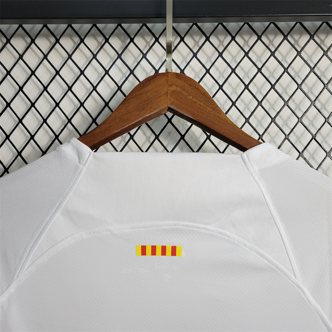 23-24 Barcelona white away Long Sleeve 6