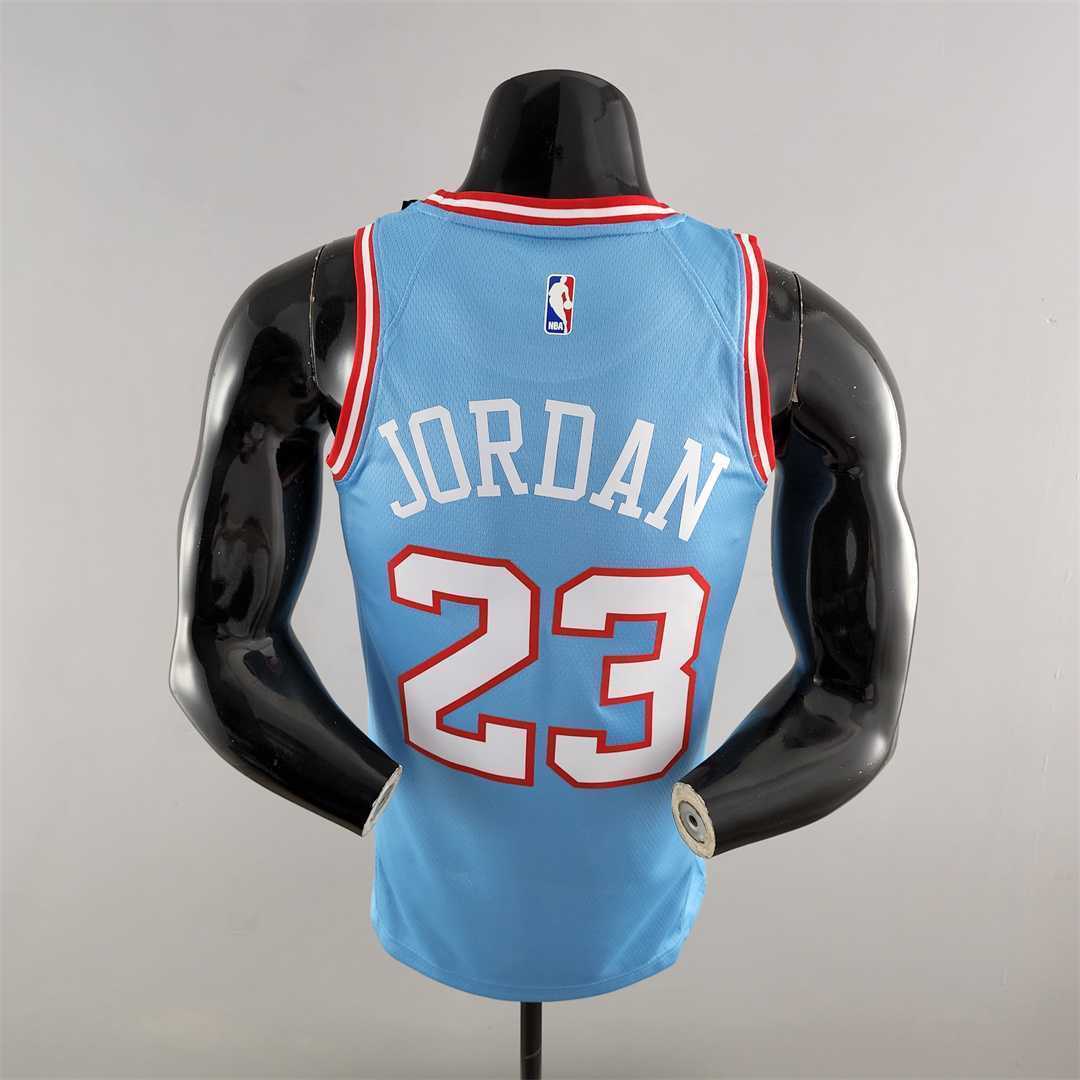 Chicago Bulls JORDAN#23 Blue NBA Jersey 6