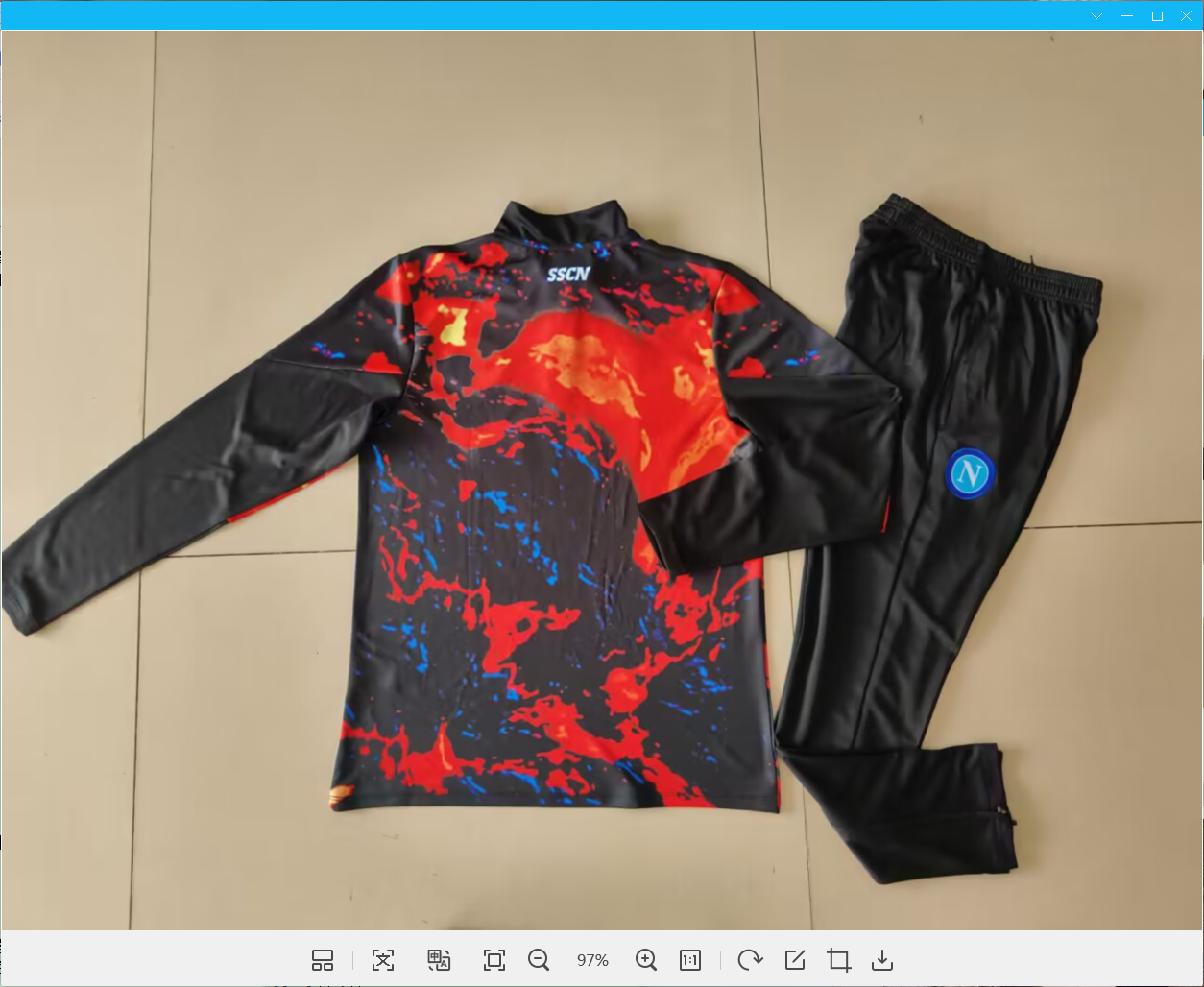 24-25 Napoli Long Sleeve Training Suit Football Shirts 2