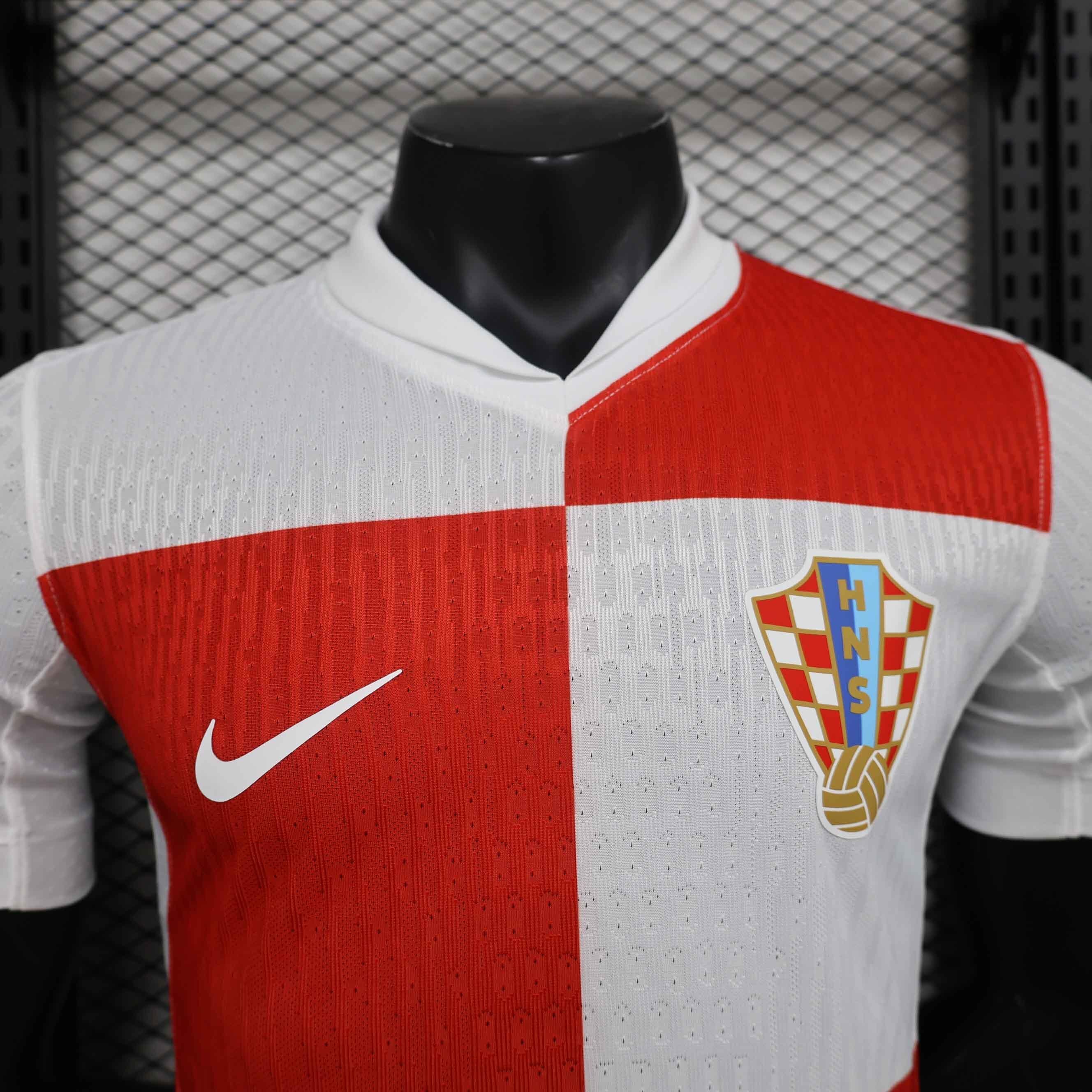 2024 Croatia Home Kit Player Version Shirt Jersey Supplier Yupoo 3