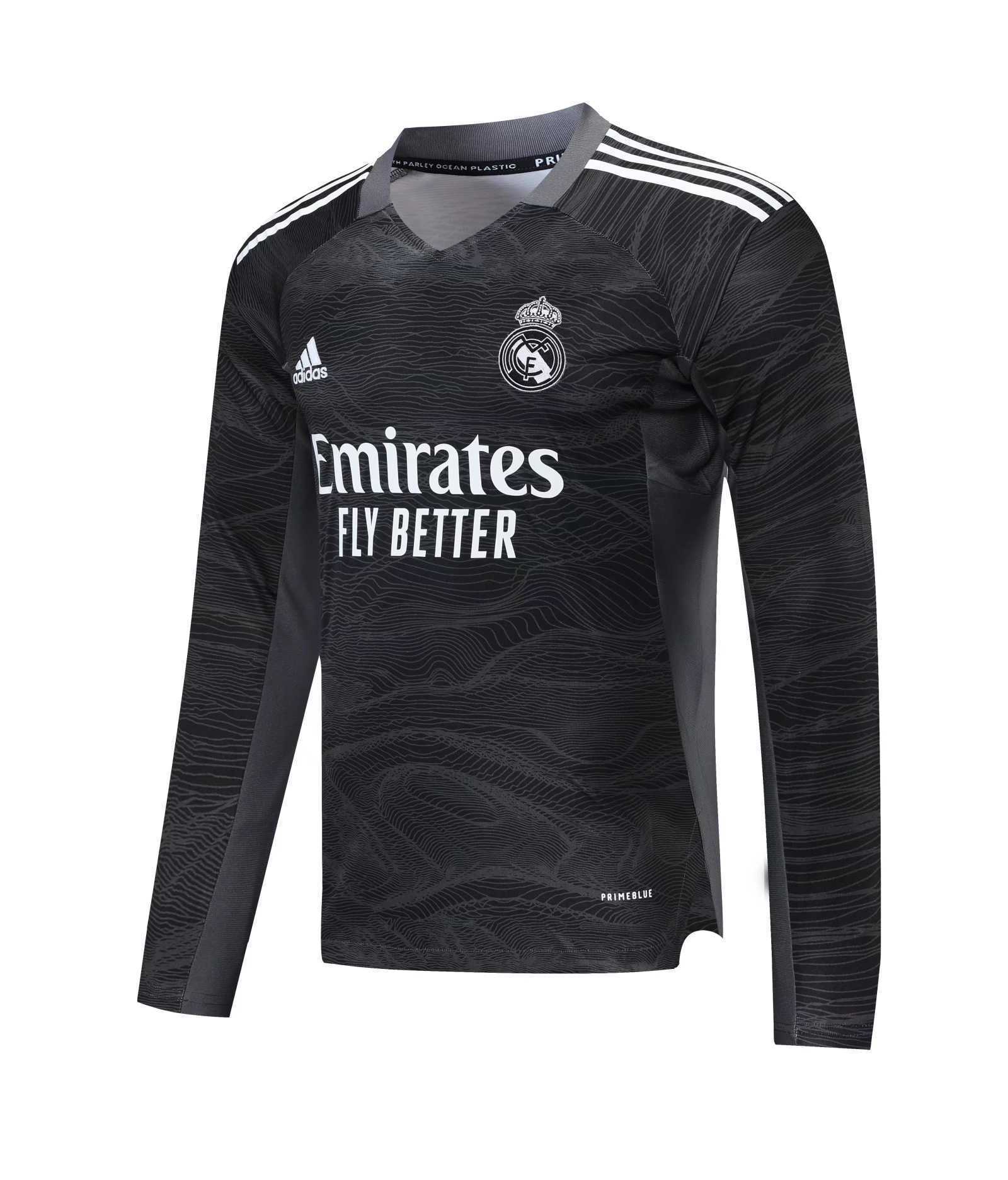 21-22 Real Madrid black goalkeeper long sleeve 8