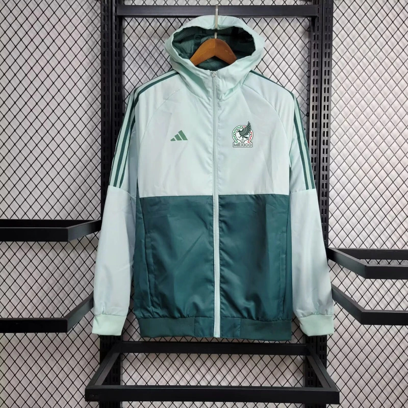 2024 Mexico White and Green Windbreaker Jacket Football Replicas Yupoo