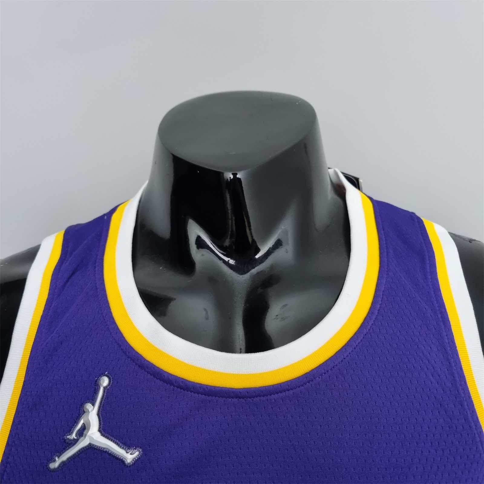 75th Anniversary Howard #39 Los Angeles Lakers Jordan Purple NBA Jersey 2