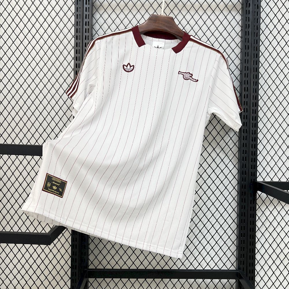 25-26 Arsenal Casual Retro Style Football White Shirt AAAAJersey Yupoo