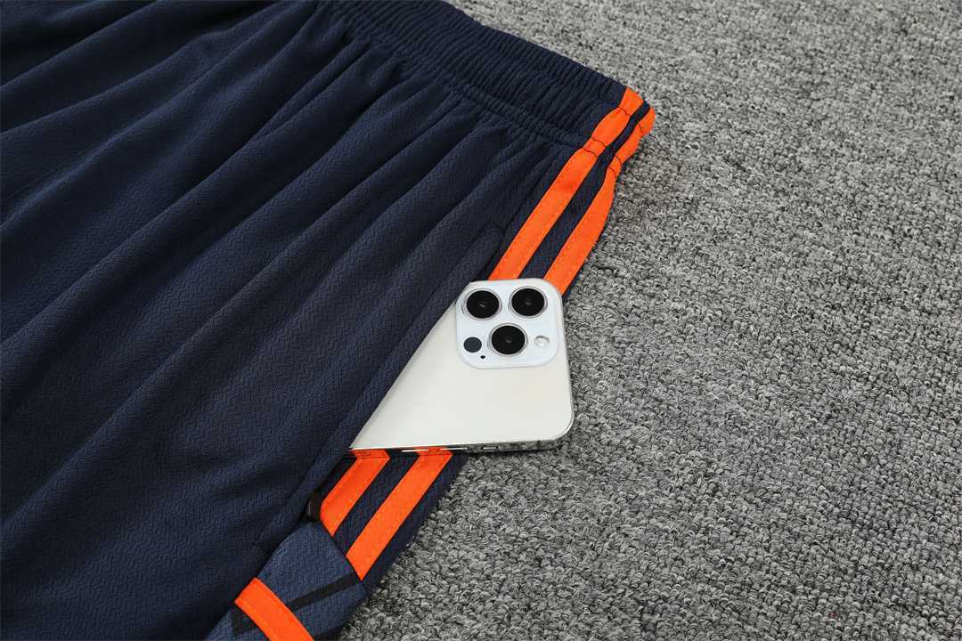 22-23 Manchester United vest training suit kit Blue 3