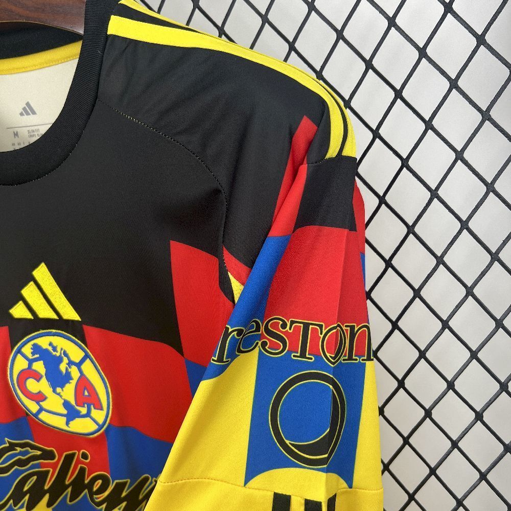 25-26 America Home Kit Soccer Long Sleeve T-Shirt AAAAJersey Dropship Yupoo 1