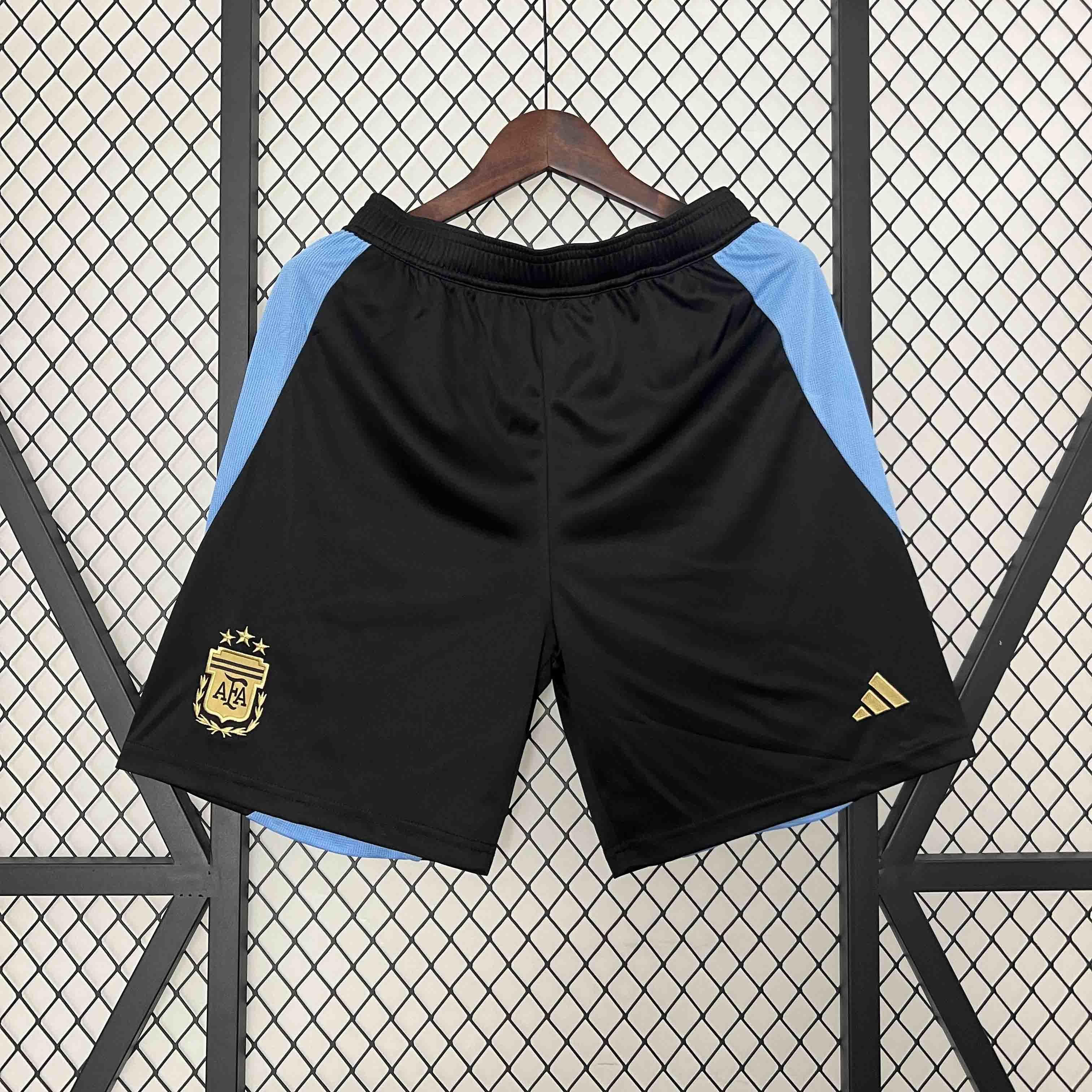 2024 Argentina Black Shorts Football Uniform AAAAJerseys Dropshipping Yupoo