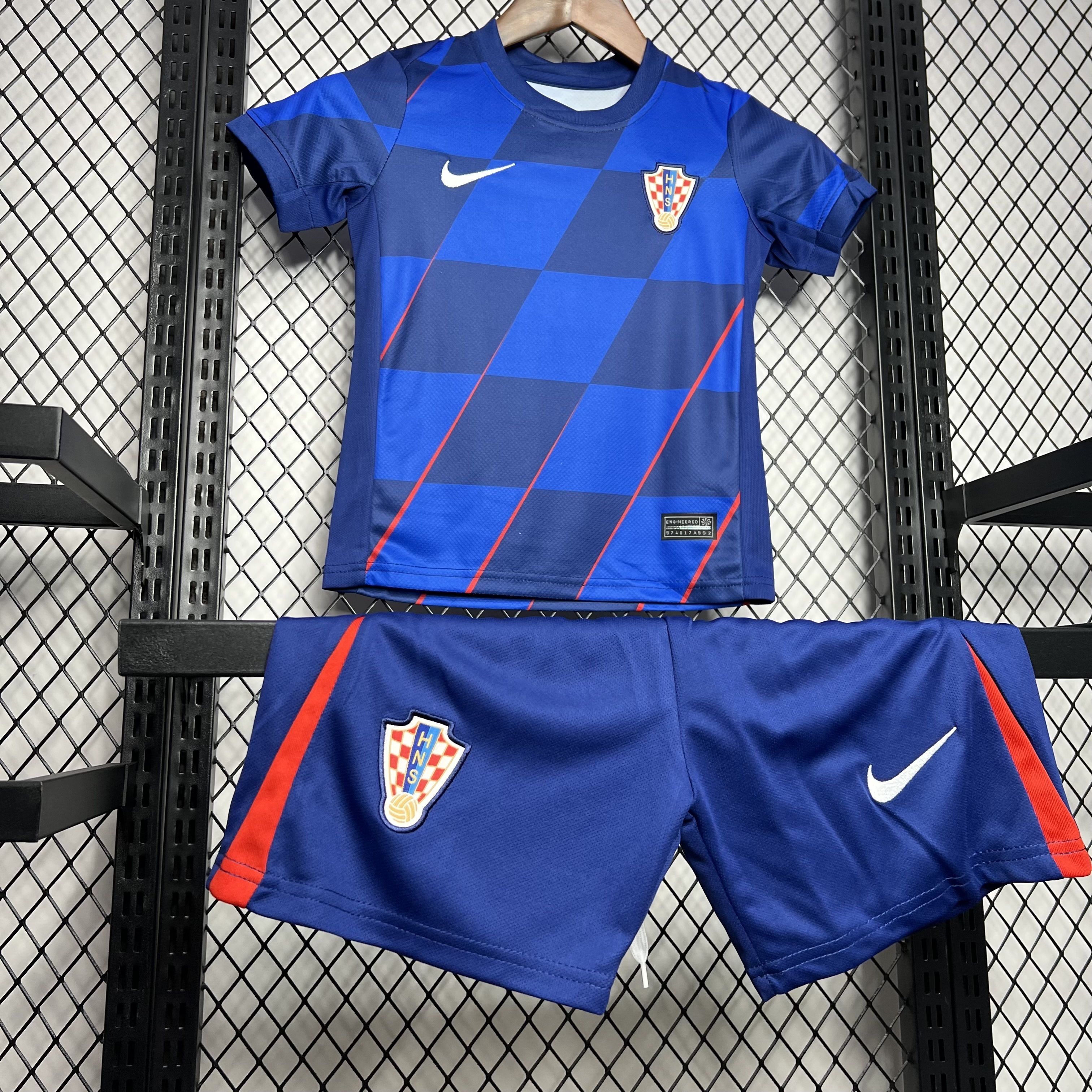 2024 Croatia Away Kid Kits Children Sets UEFA Euro Shirt Football Replicas Yupoo 4
