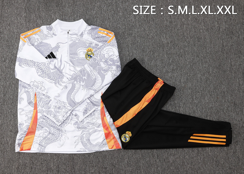 24-25 Real Madrid Long Sleeve Training Suit Football Shirts 1